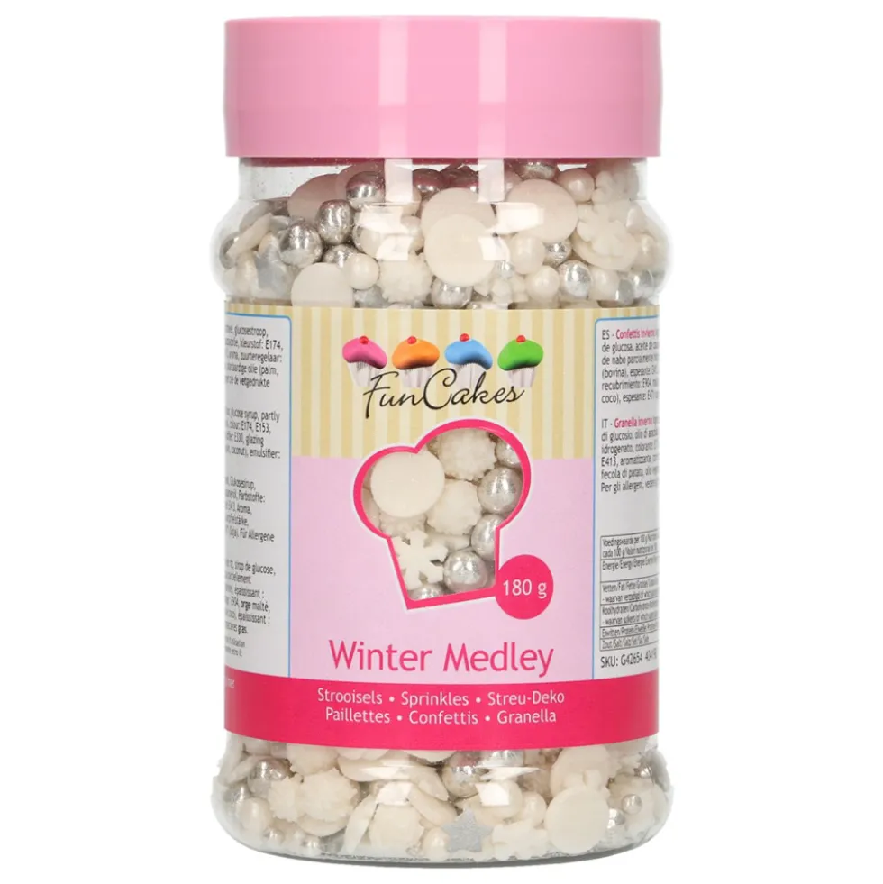 Sprinkles Blancos y Plateados Winter
