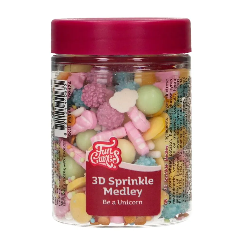 Sprinkles 3D Be A Unicorn 70 gr - Funcakes