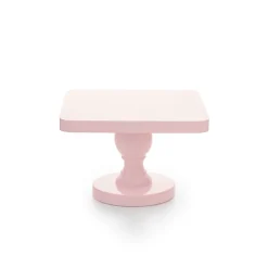 Stand para Tarta Candy Cuadrado Rosa 20 cm