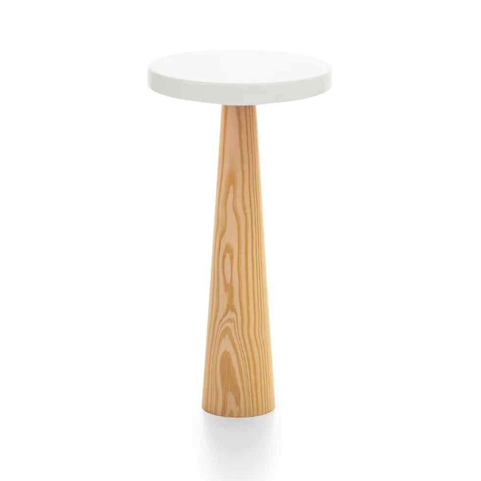 Stand para Tarta Natural Redondo Blanco de 15 cm