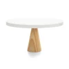 Stand para Tarta Natural Redondo Blanco de 30 cm