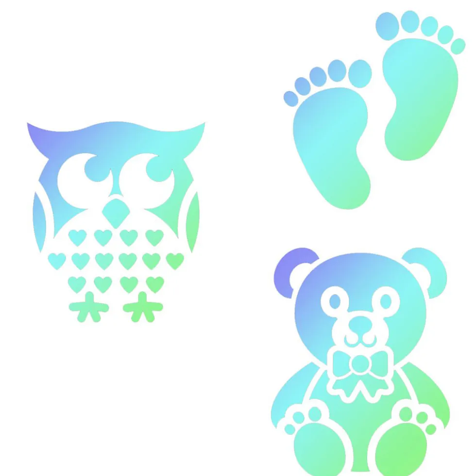 Stencil Baby 3 ud