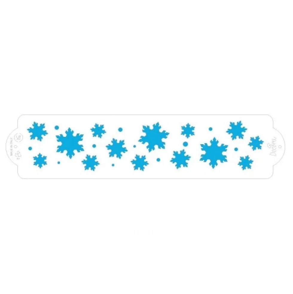 Stencil copos de nieve 30cm