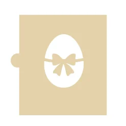 Stencil Huevo de Pascua con Lazo 5 cm