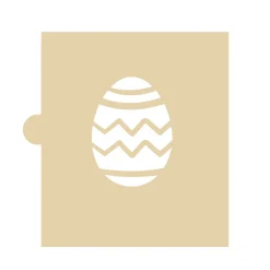 Stencil Huevo de Pascua Zig Zag 5 cm