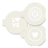 Stencil Love 3 ud