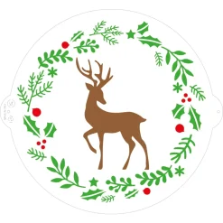 Stencil Reno Navidad 25 cm