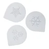 Stencils Plantillas para Decorar Copos de Nieve 3 ud