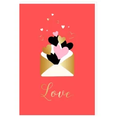 Tarjeta de Felicitación Corazón Modelo J