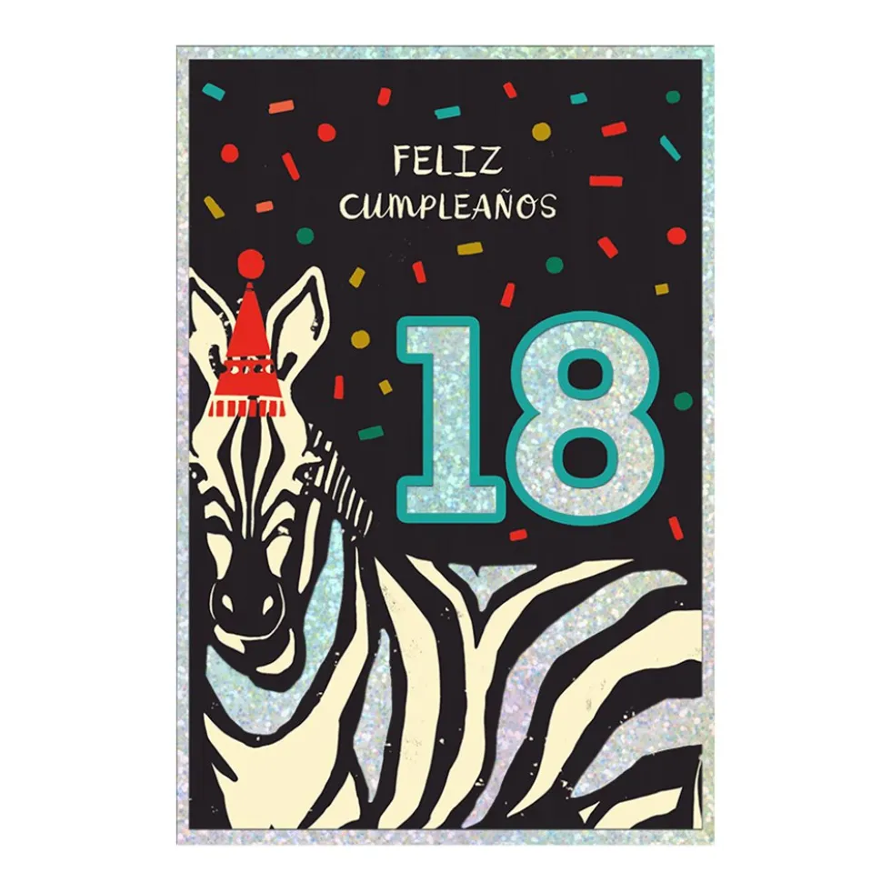 Tarjeta de Felicitación 18 Cumpleaños Modelo A