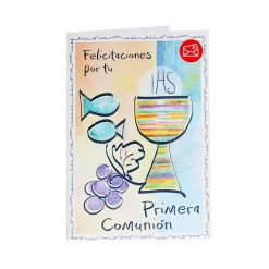 Tarjeta de Felicitación Primera Comunión Modelo C