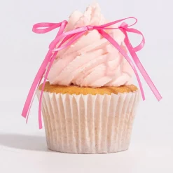 Topper con Lazo de Cinta Rosa para Tartas - 8 piezas