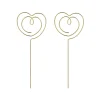 Topper Corazón Abierto Oro - 2 ud - Partydeco