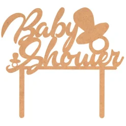 Topper de Madera Baby Shower 18 cm