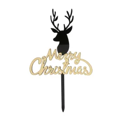 Topper Merry Christmas 11 x 10 cm