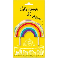 Topper para Tarta Arco Iris Led 11 cm - Scrapcooking