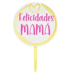 Topper para Tarta Felicidades Mamá
