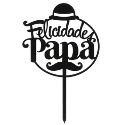 Topper para Tarta Felicidades Papá 15 cm