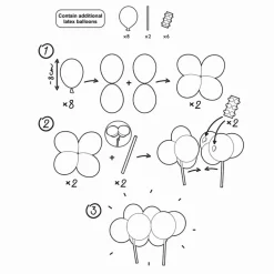 Topper para Tarta Globos Arcoiris - Partydeco