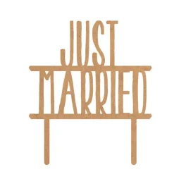 Topper para Tarta Just Married