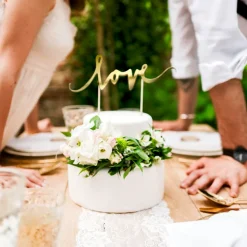 Topper para Tarta Love Oro - Partydeco
