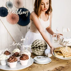 Topper para Tarta Love Plata - Partydeco