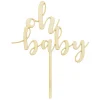 Topper para Tarta Madera Oh Baby 13 cm - Partydeco