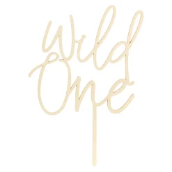 Topper para Tarta Madera Wild One - Partydeco
