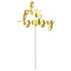 Topper para Tarta Oh Baby Dorado - Partydeco