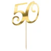 Topper para Tarta 50 Oro - Partydeco