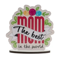 Topper paraTarta The Best Mom 12 cm