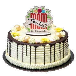 Topper paraTarta The Best Mom 12 cm