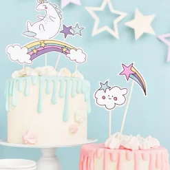 Topper para Tarta Unicornio 5 ud - Partydeco