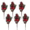 Toppers Abeto Nevado 15 cm 6 ud