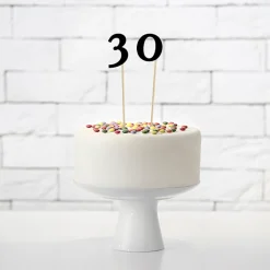 Toppers de Números Negros 11 ud - Partydeco