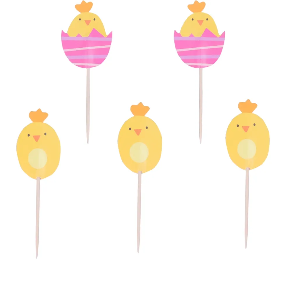 Toppers para Dulces Pollitos 24 ud