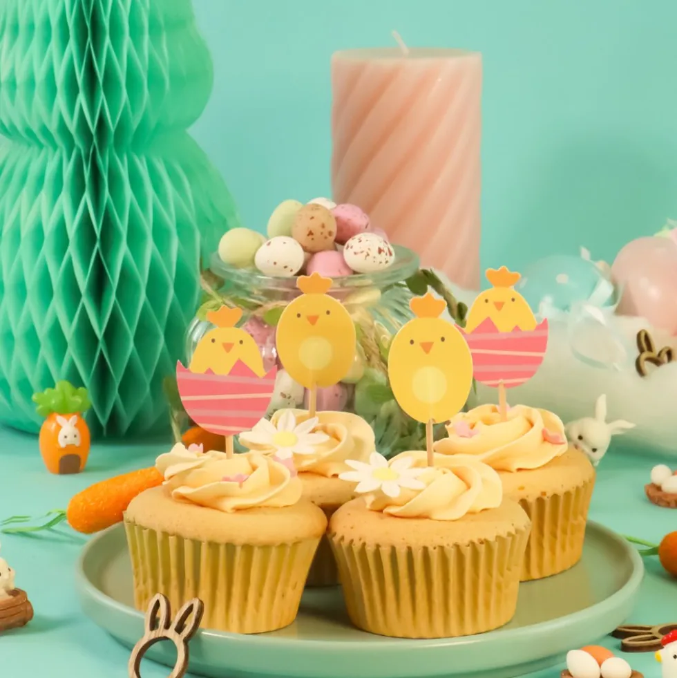 Toppers para Dulces Pollitos 24 ud