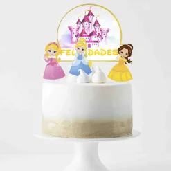Toppers para Tarta Princesas 4 ud
