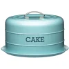 Transportador de tartas vintage azul