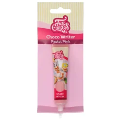 Tubo Escritor de Chocolate Rosa Pastel 25 gr - Funcakes