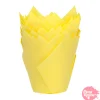 Tulipas para Muffins Amarillas - 24 unidades