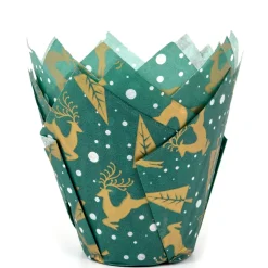 Tulipas para Muffins Reno Verde 36 ud - House of Marie
