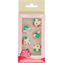 Unicornio y Arcoiris de Azúcar 12 ud - Funcakes