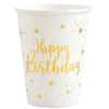 Vasos de Papel Happy Birthday 10 ud