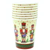 Vasos de Papel Navidad Cascanueces 8 ud