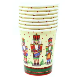Vasos de Papel Navidad Cascanueces 8 ud