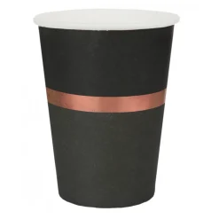 Vasos de Papel Navidad Chic Gris 10 ud