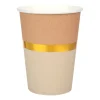 Vasos de Papel Navidad Chic Natural 10 ud