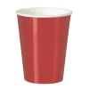 Vasos de Papel Rojo Metalizado 355 ml 8 ud