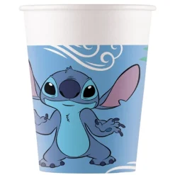 Vasos de Papel Stitch y Angel 200 ml - 8 ud